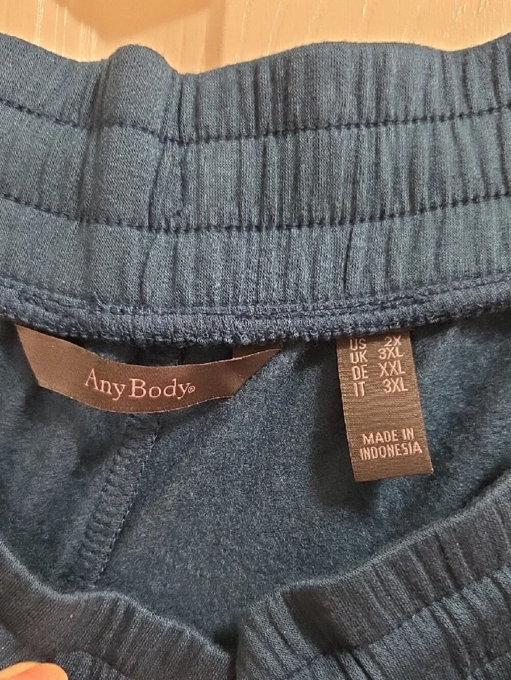 AnyBody Teal Wide Leg Drawstring Lounge Pants